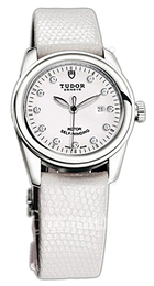 Tudor Glamour Date Biały/Skóra Ø31 mm 53000-WDIDWLZS