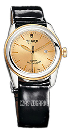 Tudor Glamour Date Szampański/Skóra Ø31 mm 53003-CHIDBPLS