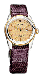 Tudor Glamour Date Szampański/Skóra Ø31 mm 53003-CHIDPRLZSP