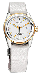 Tudor Glamour Date Biały/Skóra Ø31 mm 53003-WIDWLZS