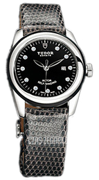 Tudor Glamour Date Czarny/Skóra Ø31 mm 53010N-BDIDGLZS