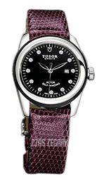 Tudor Glamour Date Czarny/Skóra Ø31 mm 53010N-BDIDPRLZS