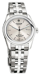 Tudor Glamour Date Srebrny/Czeramiczna Ø31 mm 53010W-68030W-SIDSTL