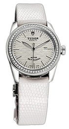 Tudor Glamour Date Srebrny/Skóra Ø31 mm 53020-SIDWLZSP