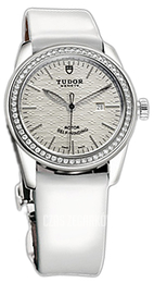 Tudor Glamour Date Srebrny/Skóra Ø31 mm 53020-SIDWPLSP