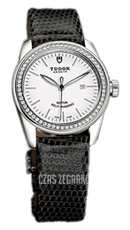 Tudor Glamour Date Biały/Skóra Ø31 mm 53020-WIDBLZS