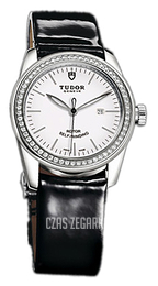 Tudor Glamour Date Biały/Skóra Ø31 mm 53020-WIDBPLS