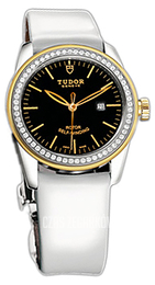 Tudor Glamour Date Czarny/Skóra Ø31 mm 53023-BIDWPLS