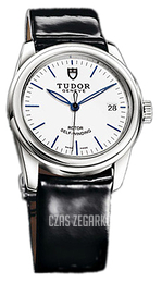 Tudor Glamour Date Biały/Skóra Ø36 mm 55000-WIDBPLSP