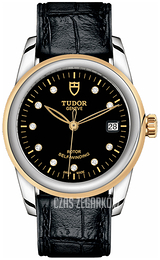 Tudor Glamour Date Czarny/Skóra Ø36 mm M55003-0037