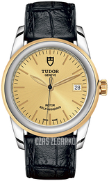 Tudor Glamour Date Żółte złoto/Skóra Ø36 mm M55003-0044