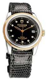 Tudor Glamour Date Czarny/Skóra Ø36 mm 55003-BDIDGLZS