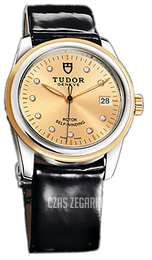 Tudor Glamour Date Szampański/Skóra Ø36 mm 55003-CHDIDBPLS