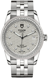 Tudor Glamour Date Srebrny/Stal Ø36 mm M55020-0001