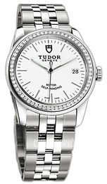 Tudor Glamour Date Biały/Stal Ø36 mm 55020-68050-WIDSTL