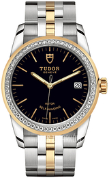 Tudor Glamour Date Czarny/Stal w odcieniu złota Ø36 mm M55023-0021