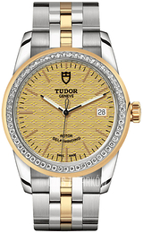 Tudor Glamour Date Żółte złoto/Stal w odcieniu złota Ø36 mm M55023-0027