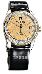 Tudor Glamour Date Szampański/Skóra Ø36 mm 55023-CHIDBPLSP