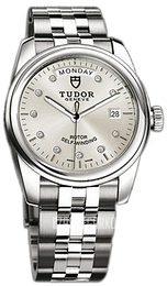 Tudor Glamour Day-Date Srebrny/Stal Ø39 mm 56000-68060-SDIDSTL