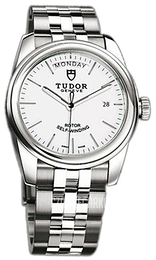 Tudor Glamour Day-Date Biały/Stal Ø39 mm 56000-68060-WIDSTL