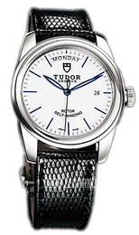 Tudor Glamour Day-Date Biały/Skóra Ø39 mm 56000-WIDBLZSP