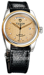 Tudor Glamour Day-Date Szampański/Skóra Ø39 mm 56003-CHDIDBLZSGLD