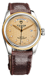 Tudor Glamour Day-Date Szampański/Skóra Ø39 mm 56003-CHDIDBRNJLSP