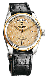 Tudor Glamour Day-Date Szampański/Skóra Ø39 mm 56003-CHDIDSBLSP