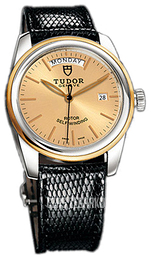 Tudor Glamour Day-Date Szampański/Skóra Ø39 mm 56003-CHIDBLZSGD
