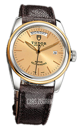 Tudor Glamour Day-Date Szampański/Skóra Ø39 mm 56003-CHIDBRJLS