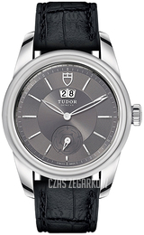 Tudor Glamour Double Date Szary/Skóra Ø42 mm 57000-0037