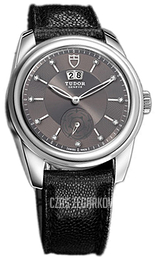 Tudor Glamour Double Date Szary/Skóra Ø42 mm 57000-GDIDBJLS