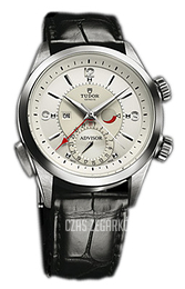 Tudor Heritage Advisor Srebrny/Skóra Ø42 mm 79620T-LEATHER
