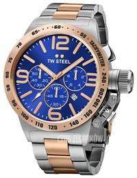 TW Steel Canteen Niebieski/Stal Ø45 mm CB143