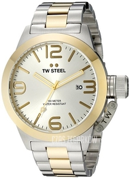 TW Steel Canteen Srebrny/Stal w odcieniu złota Ø50 mm CB32