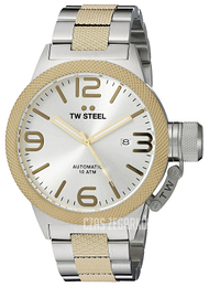 TW Steel Canteen Srebrny/Stal w odcieniu złota Ø50 mm CB36