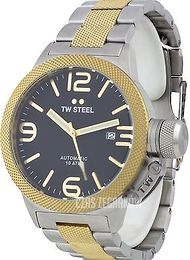 TW Steel Canteen Czarny/Stal w odcieniu złota Ø45 mm CB45