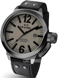 TW Steel Ceo Canteen Szary/Skóra Ø45 mm CE1051