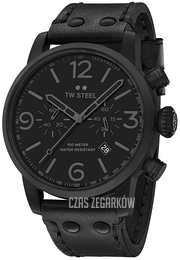 TW Steel Maverick Czarny/Skóra Ø48 mm MS114