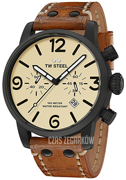 TW Steel Maverick Kremowy/Skóra Ø45 mm MS43