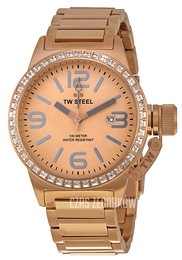 TW Steel Canteen Zloty/Stal w kolorze różowego złota Ø40 mm TW305