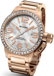 TW Steel Canteen Stal w kolorze różowego złota Ø40 mm TW306