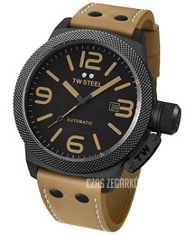 TW Steel Canteen Czarny/Skóra Ø45 mm TWA202