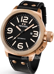 TW Steel Canteen Czarny/Skóra Ø50 mm TWA959