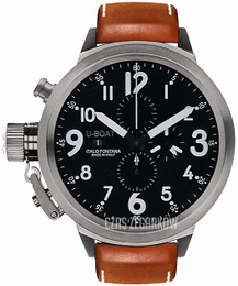 U-Boat Flightdeck Czarny/Skóra Ø45 mm 6249