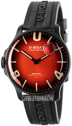 U-Boat Darkmoon Czerwony/Guma Ø44 mm 8697/B