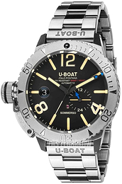 U-Boat Sommerso Czarny/Stal Ø46 mm 9007/A/MT