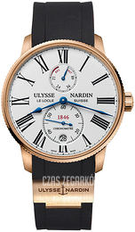 Ulysse Nardin Marine Torpilleur Biały/Guma Ø42 mm 1182-310-3-40