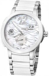 Ulysse Nardin Ladies Executive Biały/Stal Ø40 mm 243-10-7-691