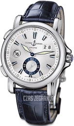 Ulysse Nardin Dual Time Srebrny/Skóra Ø42 mm 243-55-91